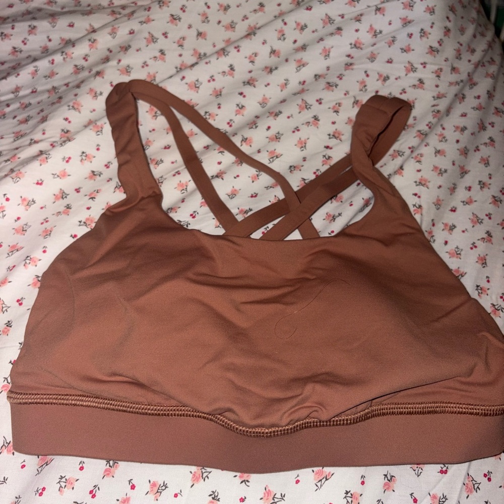Lulu Energizer Brown Sports Bra